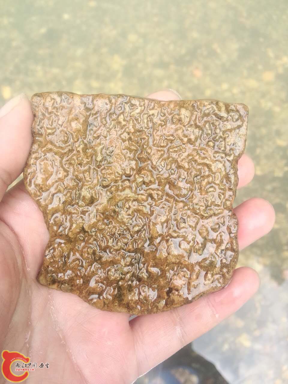 石头17，薄薄的一片，背后是光滑的