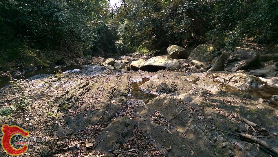 攻山頭的中游~讓人不得不佩服蝦虎溯溪的毅力